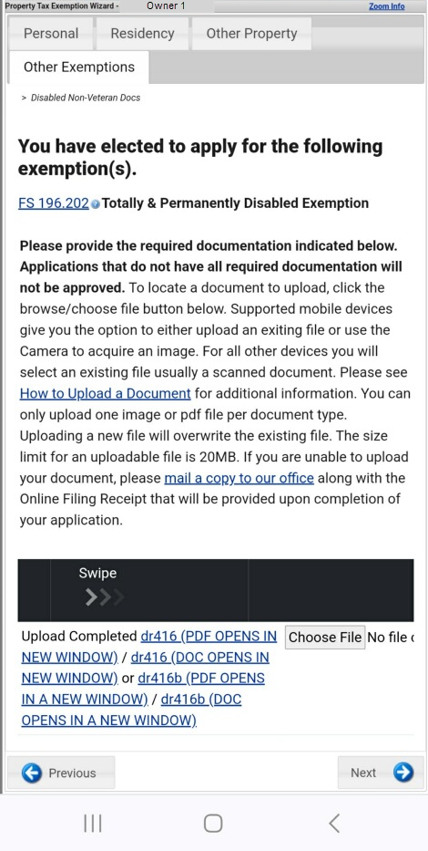 mobile version of disabled non veteran